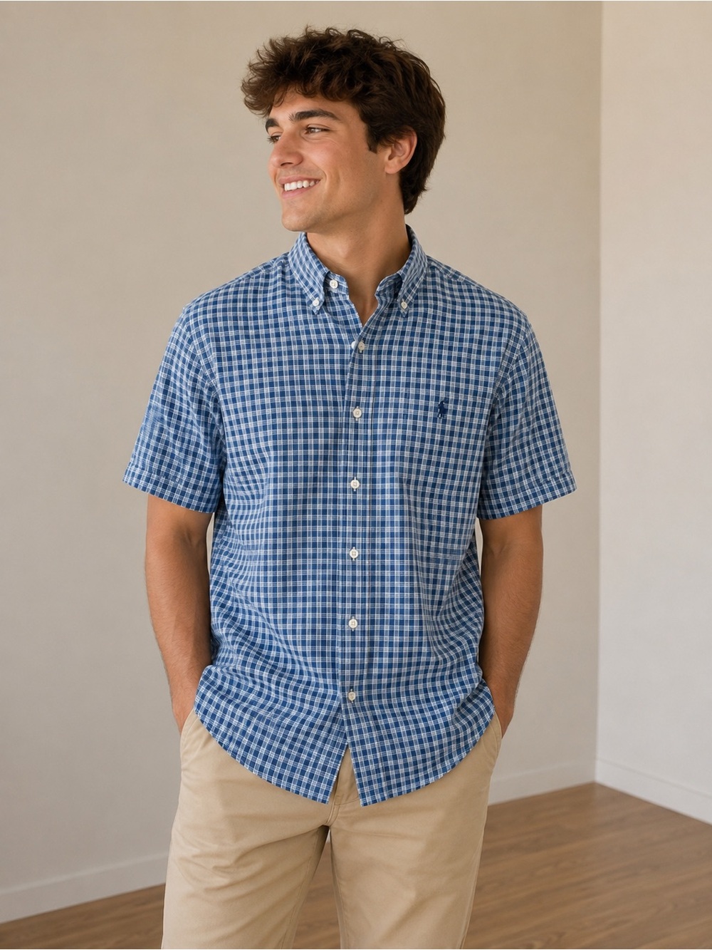 Ralph Lauren button up short sleeve flannel